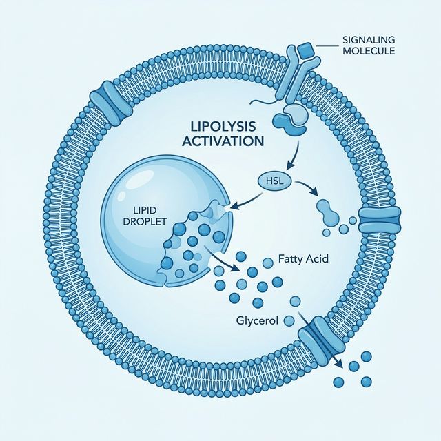 Beta-3 Adrenergic Pathway Diagram